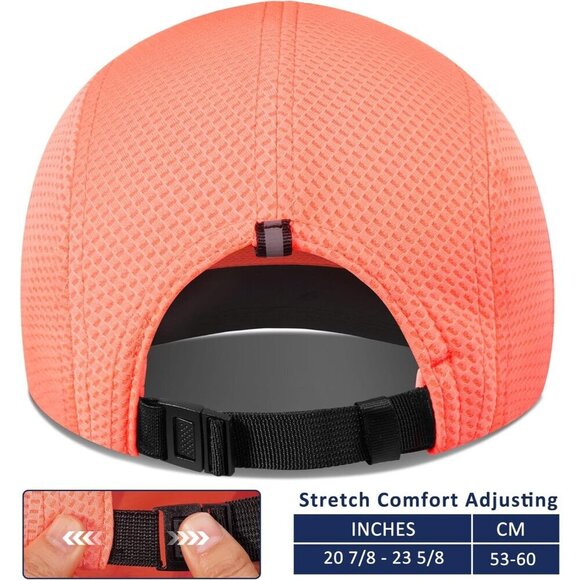 Women\'s Mesh Running Cap Lightweight Ventilated Reflective Safety Golf Tennis